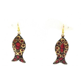 Retro Metal Earring - Ethnic Tribal Fusion - Drop Dangle Hook Long - Fashion 15